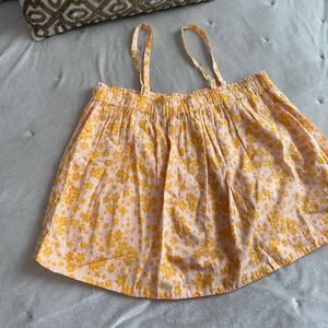 Sundry NWT Floral Yellow Adjustable Top